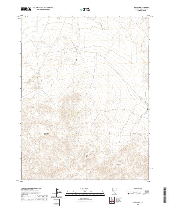 Kinkaid NW topographic map thumbnail