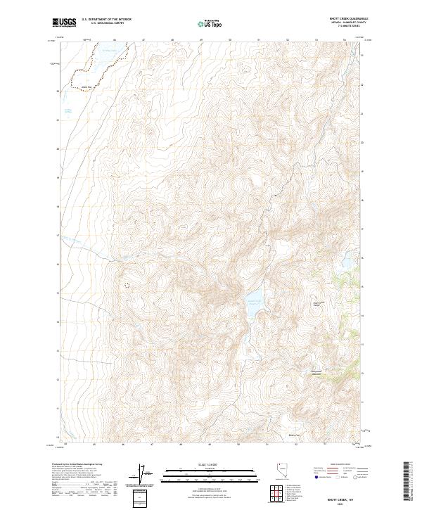 Knott Creek topographic map thumbnail