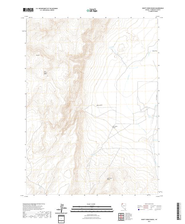 Knott Creek Ranch 2021 topographic map thumbnail