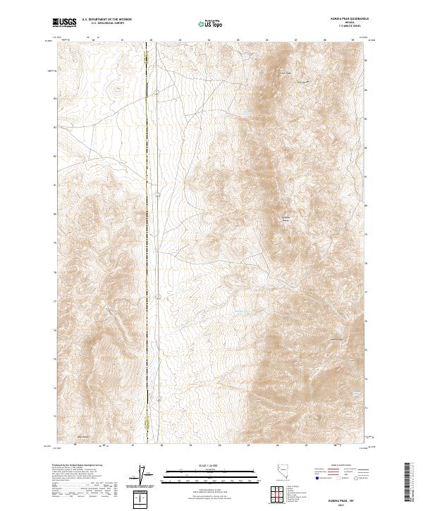 Kumiva Peak 2021 topographic map thumbnail