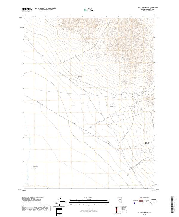 Kyle Hot Springs topographic map thumbnail