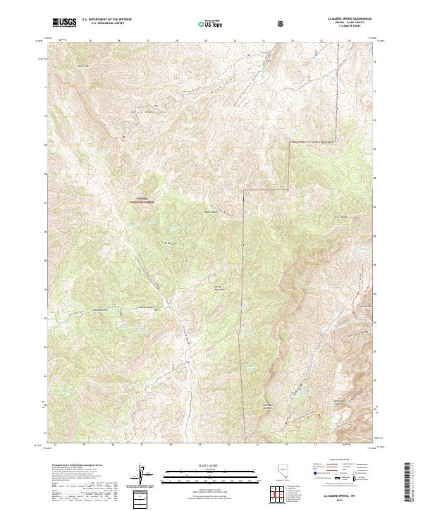 La Madre Spring topographic map thumbnail