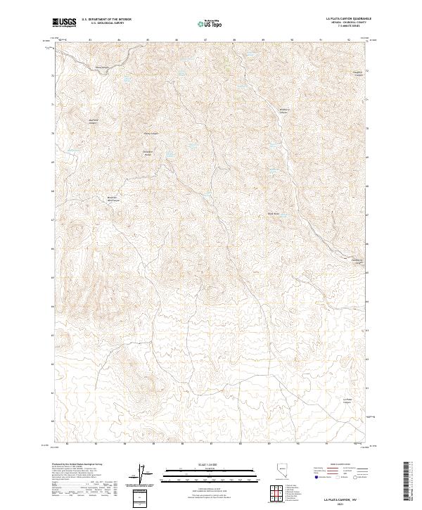 La Plata Canyon 2021 topographic map thumbnail