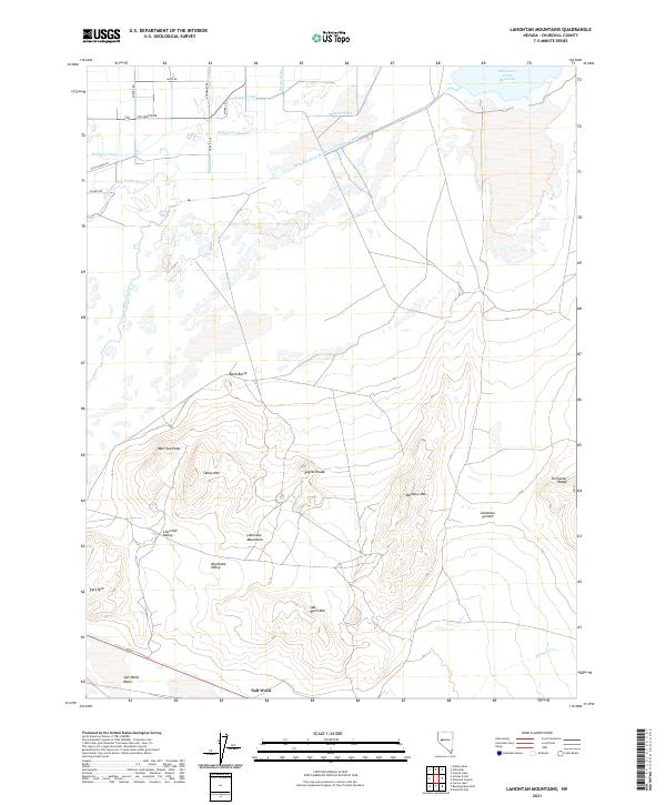 Lahontan Mountains 2021 topographic map thumbnail