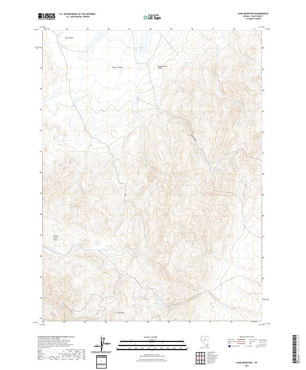 Lake Mountain topographic map thumbnail
