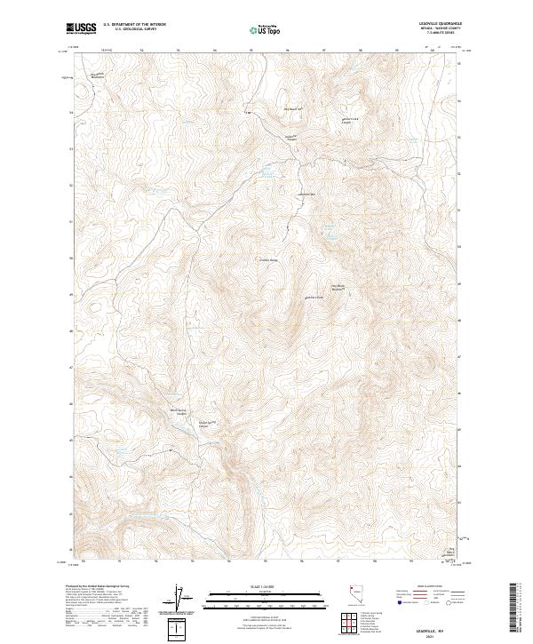 Leadville topographic map thumbnail