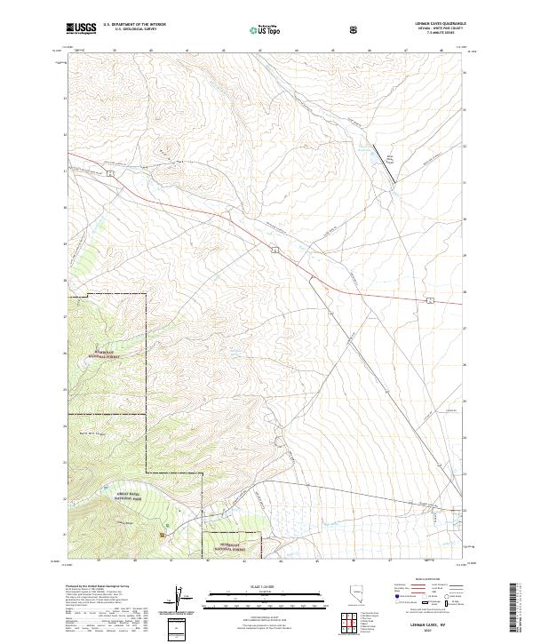 Lehman Caves 2021 topographic map thumbnail