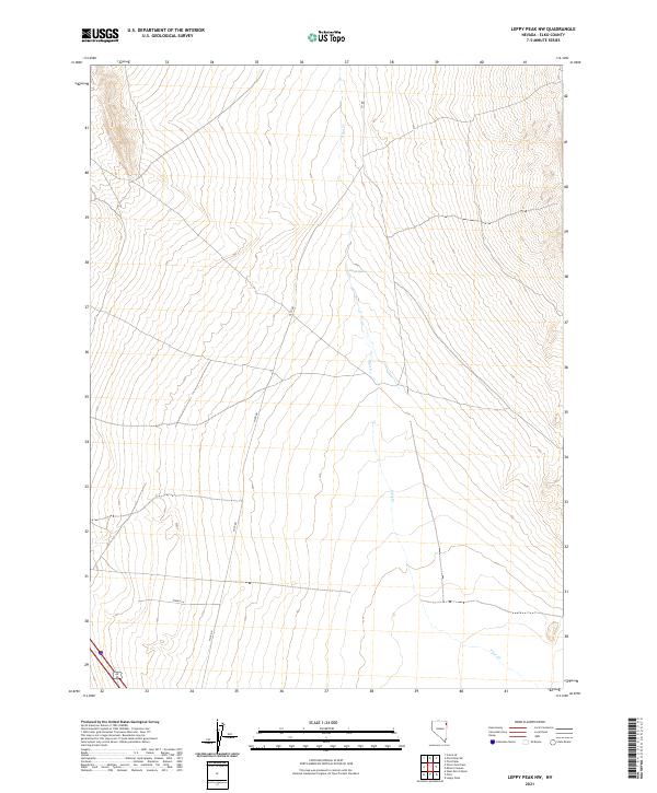 Leppy Peak NW topographic map thumbnail