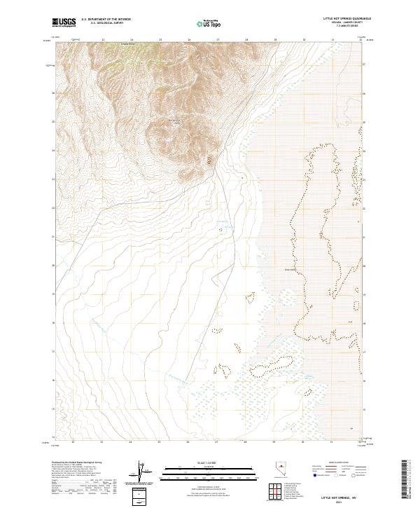 Little Hot Springs topographic map thumbnail