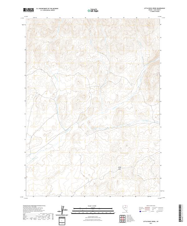Little Rock Creek topographic map thumbnail