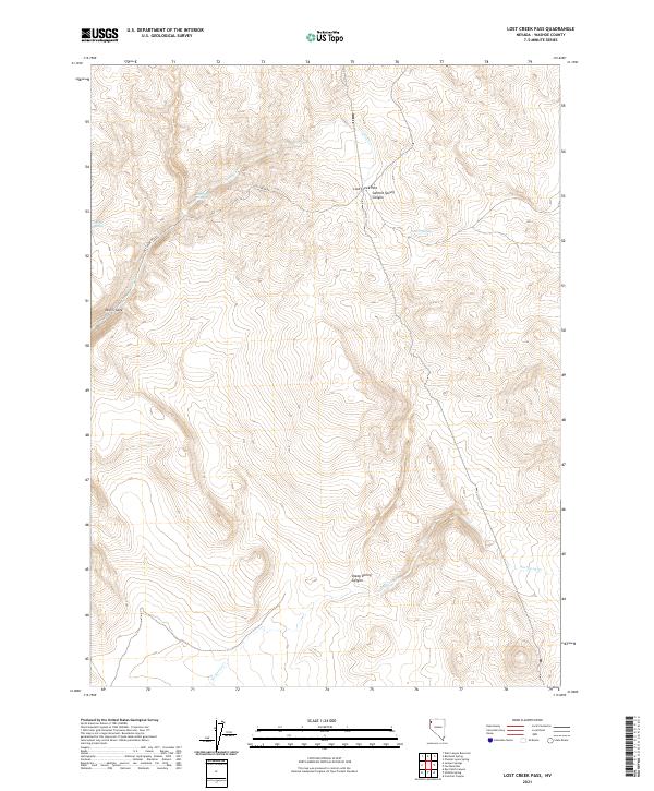 Lost Creek Pass 2021 topographic map thumbnail