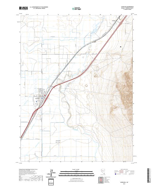 Lovelock 2021 topographic map thumbnail