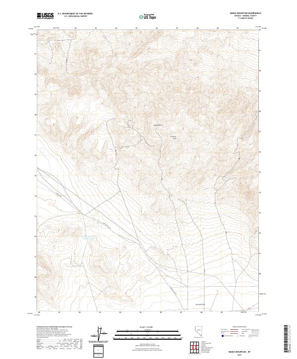 Mable Mountain 2021 topographic map thumbnail