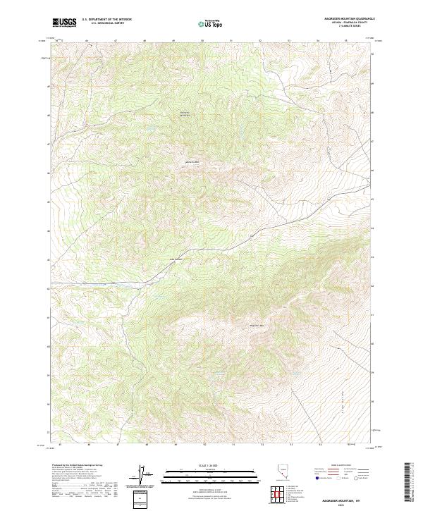 Magruder Mountain topographic map thumbnail