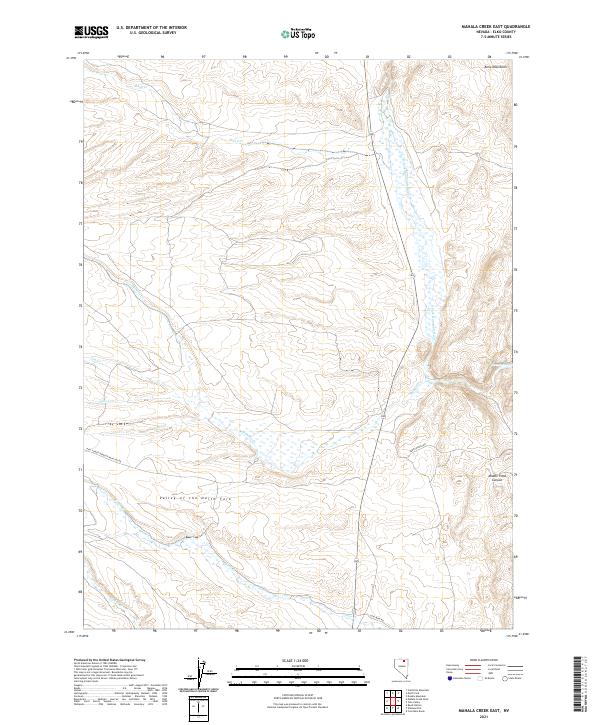 Mahala Creek East topographic map thumbnail