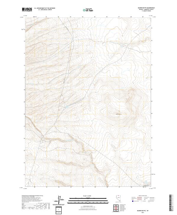 Maiden Butte topographic map thumbnail