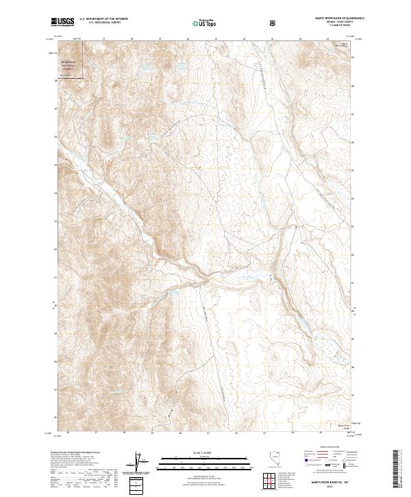 Marys River Basin SE topographic map thumbnail