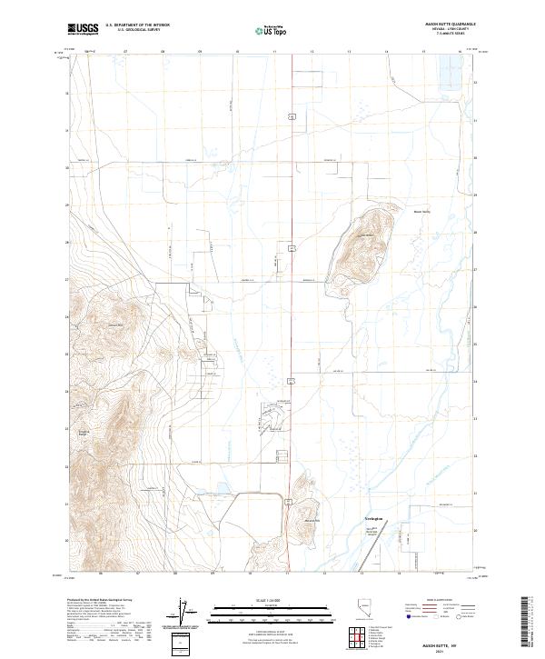 Mason Butte 2021 topographic map thumbnail