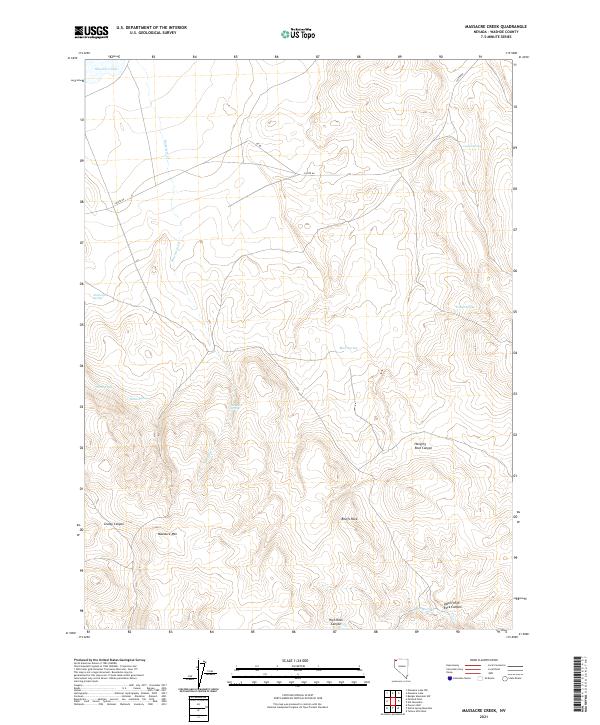 Massacre Creek 2021 topographic map thumbnail