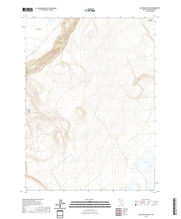 Massacre Lake NW topographic map thumbnail