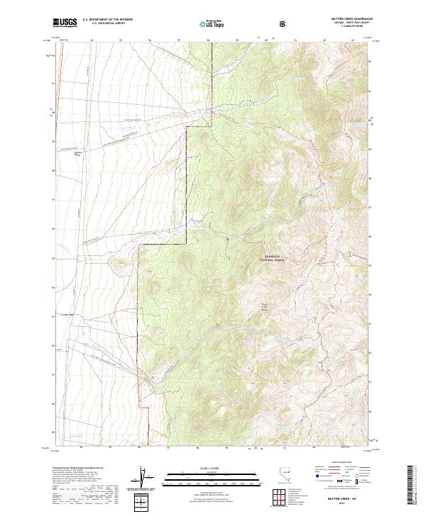 Mattier Creek topographic map thumbnail
