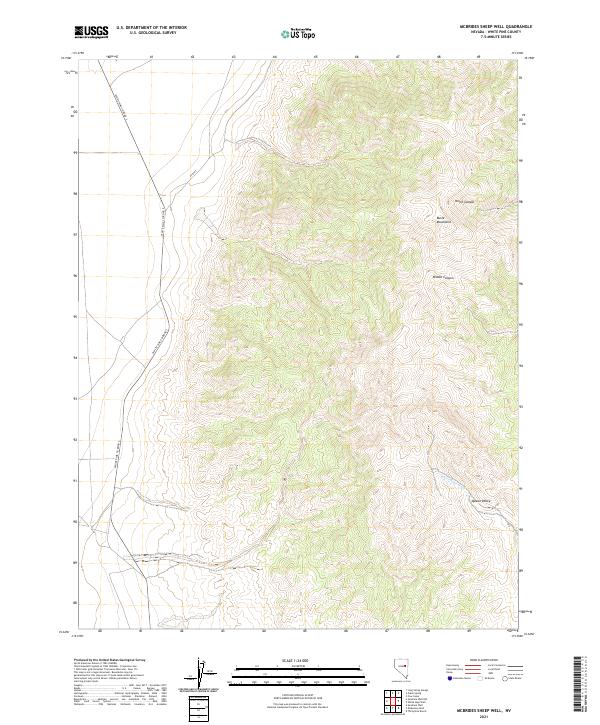 McBrides Sheep Well 2021 topographic map thumbnail