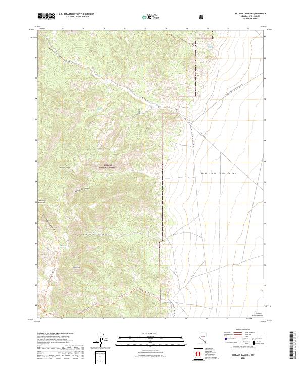McCann Canyon 2021 topographic map thumbnail