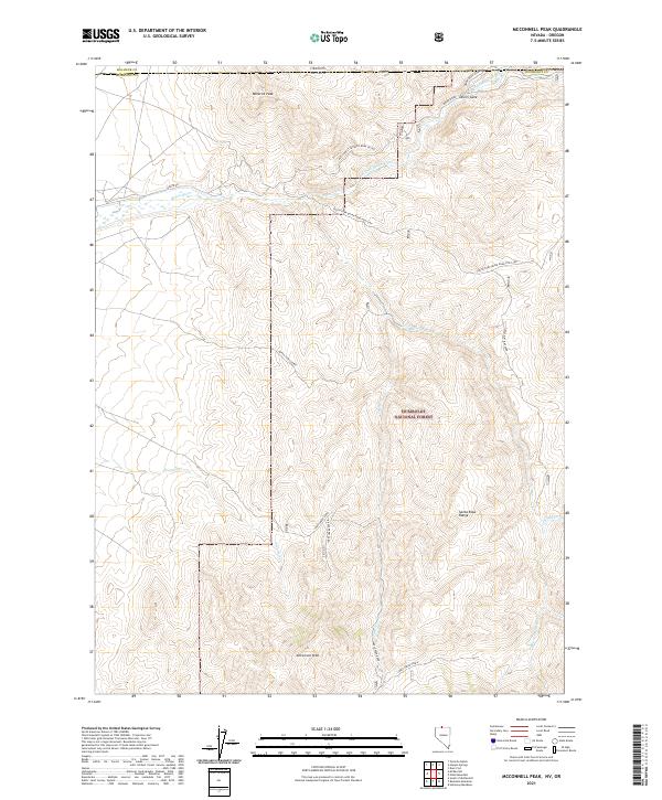 McConnell Peak 2021 topographic map thumbnail
