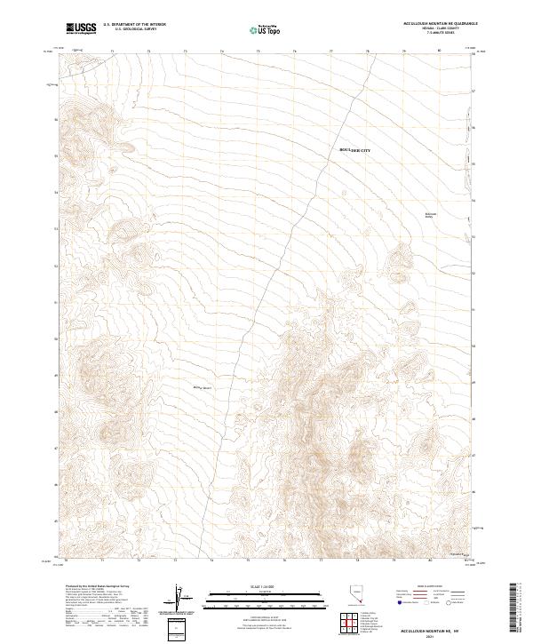McCullough Mountain NE topographic map thumbnail