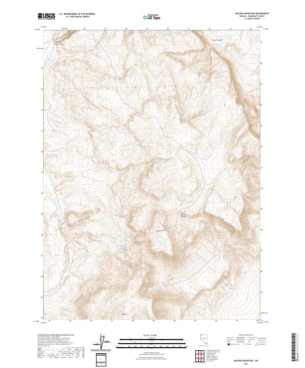 McGhee Mountain 2021 topographic map thumbnail