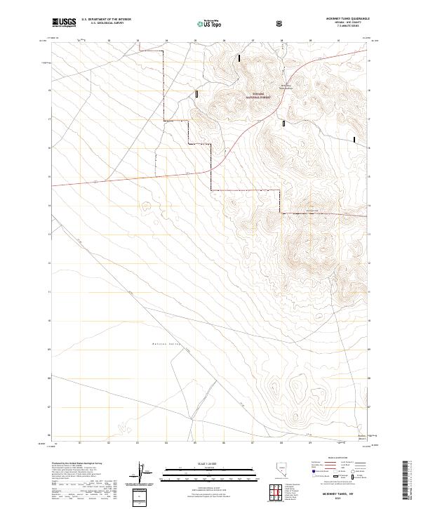 McKinney Tanks 2021 topographic map thumbnail