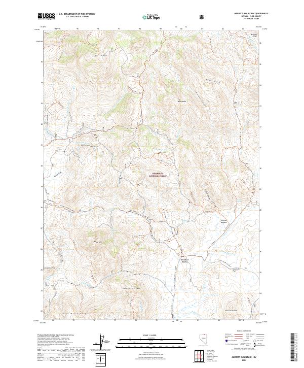 Merritt Mountain 2021 topographic map thumbnail