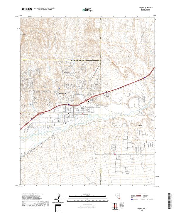 Mesquite 2021 topographic map thumbnail
