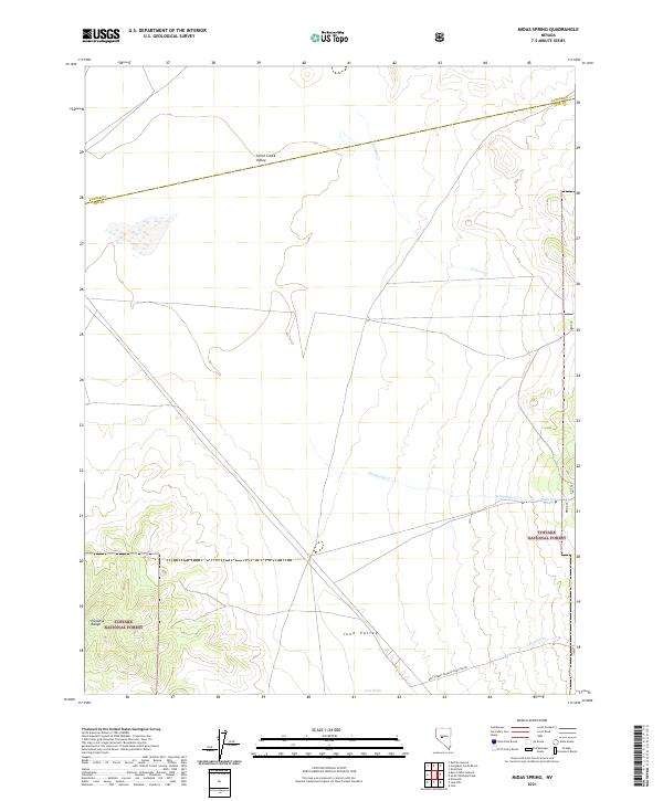 Midas Spring topographic map thumbnail
