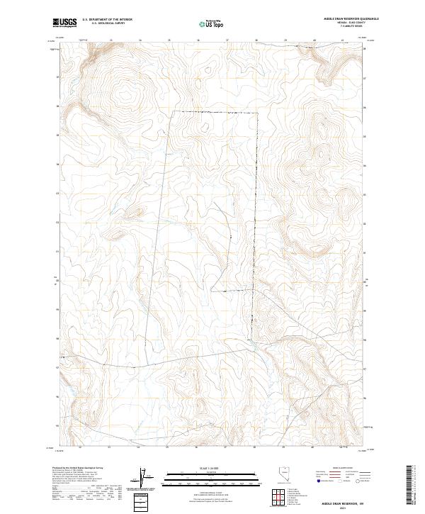 Middle Draw Reservoir 2021 topographic map thumbnail