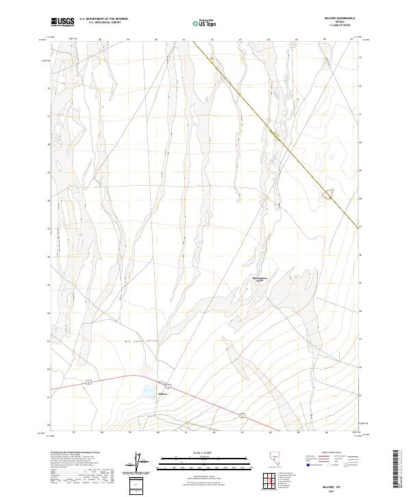 Millers topographic map thumbnail