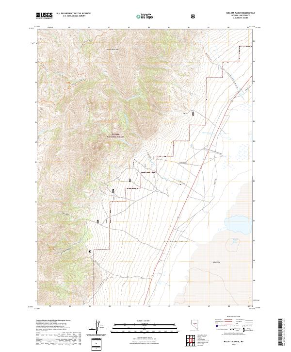 Millett Ranch 2021 topographic map thumbnail