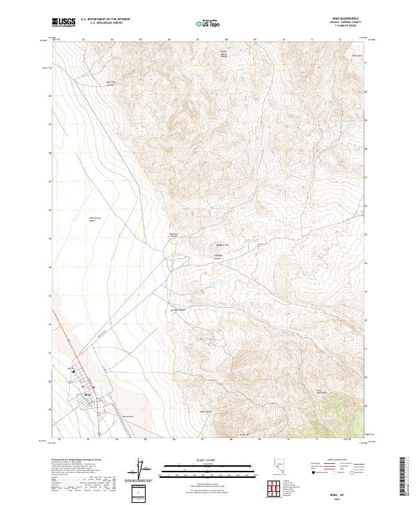 Mina 2021 topographic map thumbnail