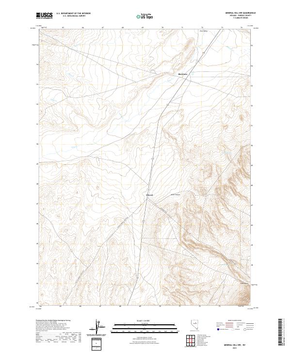 Mineral Hill NW topographic map thumbnail