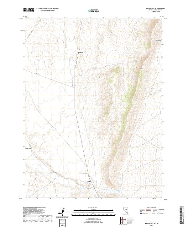 Mineral Hill SW topographic map thumbnail