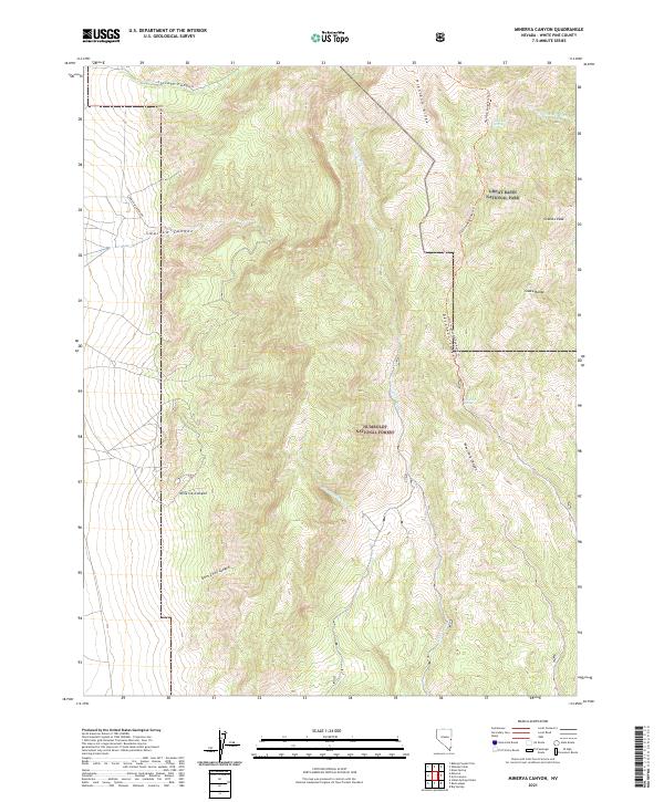 Minerva Canyon 2021 topographic map thumbnail