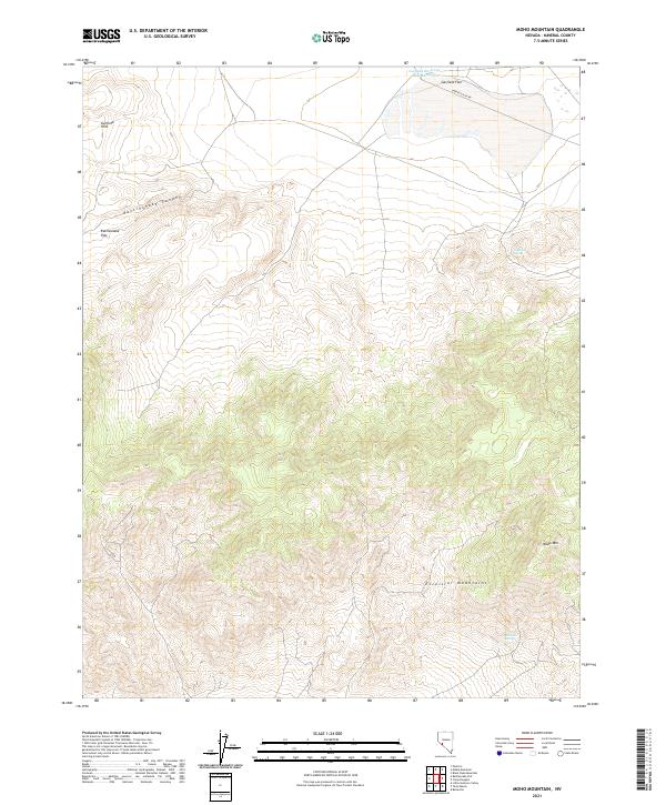 Moho Mountain 2021 topographic map thumbnail