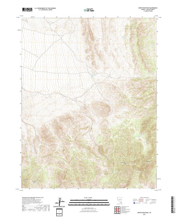 Monte Mountain 2021 topographic map thumbnail