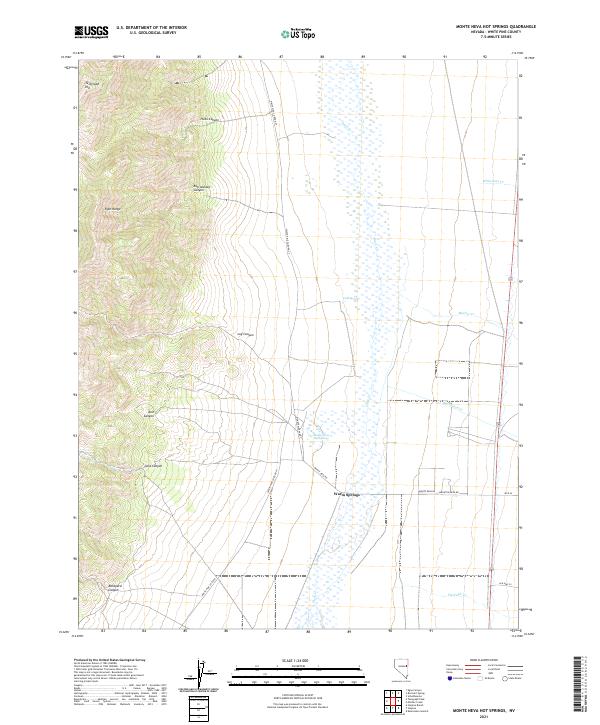 Monte Neva Hot Springs topographic map thumbnail
