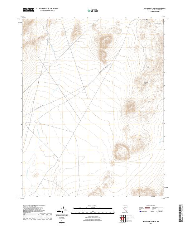 Montezuma Peak SE 2021 topographic map thumbnail