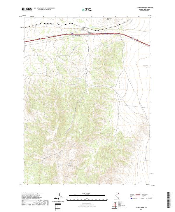 Moor Summit topographic map thumbnail