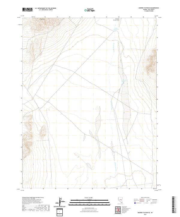 Moores Station SE topographic map thumbnail