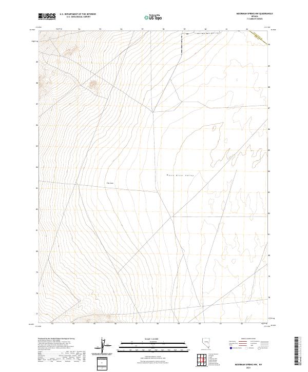 Moorman Spring NW 2021 topographic map thumbnail