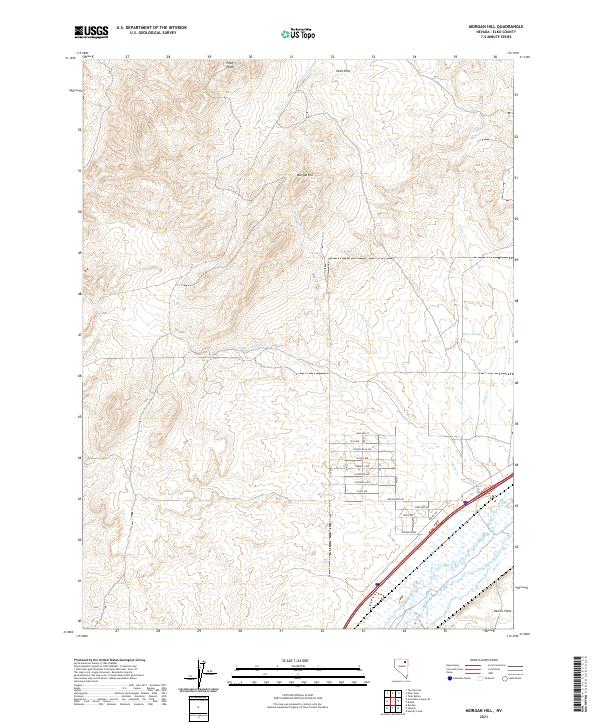 Morgan Hill 2021 topographic map thumbnail