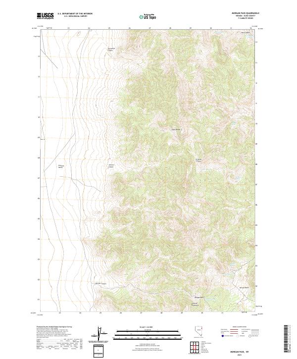 Morgan Pass 2021 topographic map thumbnail